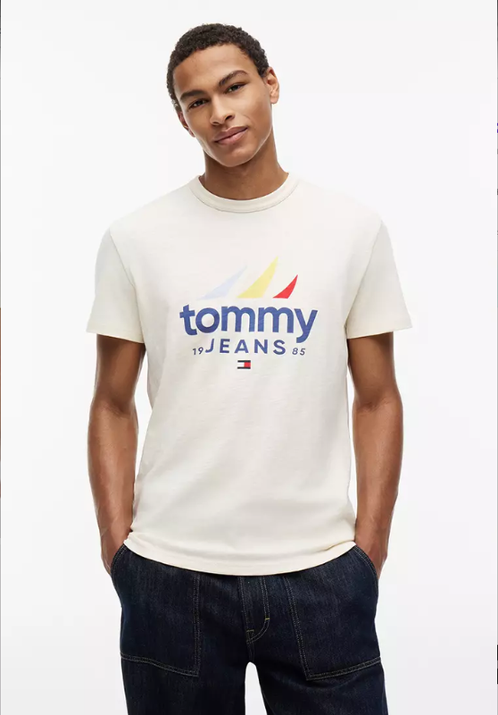 Tommy Hilfiger Jeans Sailing Logo T-Shirt - Calico