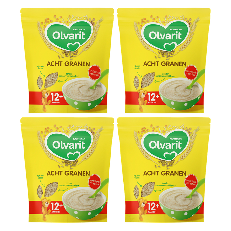 Olvarit Céréales pour petit-déjeuner 12M+ 200 g * 4