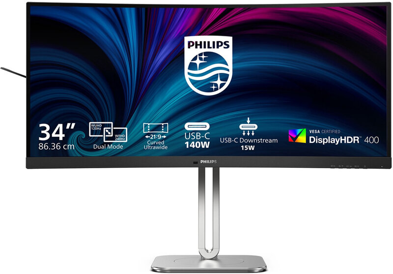 Philips 34B2U5900C/00 34 inch curved dual-mode zakelijke monitor