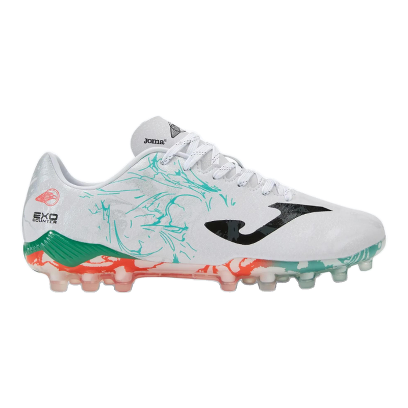 Joma Chaussures De Football Supercopa 24 Pour Gazon Artificiel Ag Blanc/Turquoise 43.5