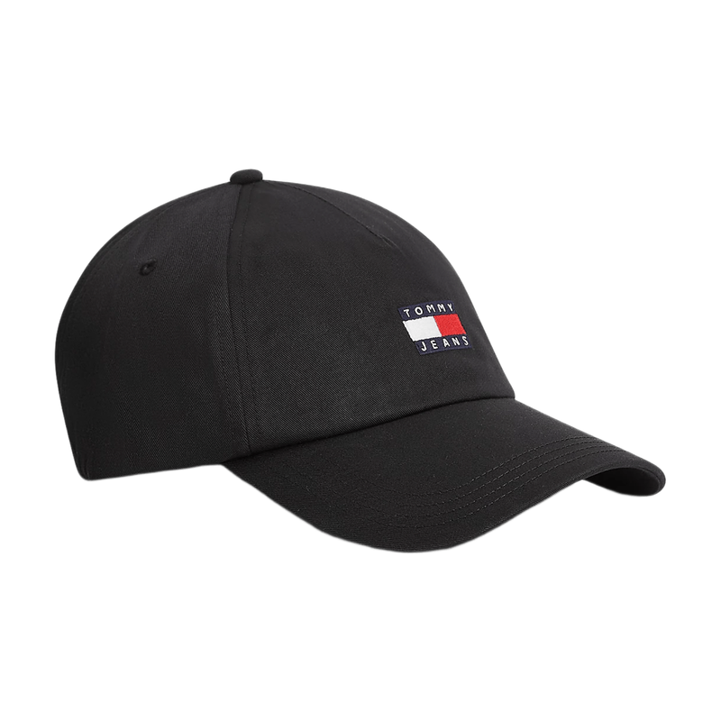 Tommy Hilfiger Black Heritage Logo Baseball Cap