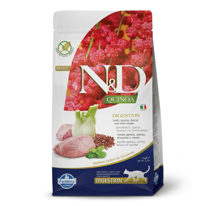 Farmina N&D Quinoa Serie Katze Verdauungspflege - Lamm 1,5 kg