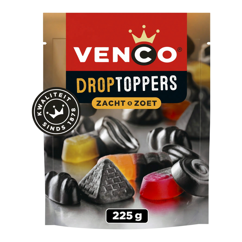 Venco Droptoppers Zacht En Zoet - 225 g