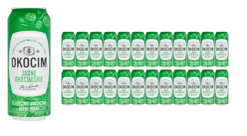 OKOCIM JASNE bier 24 x 50 cl