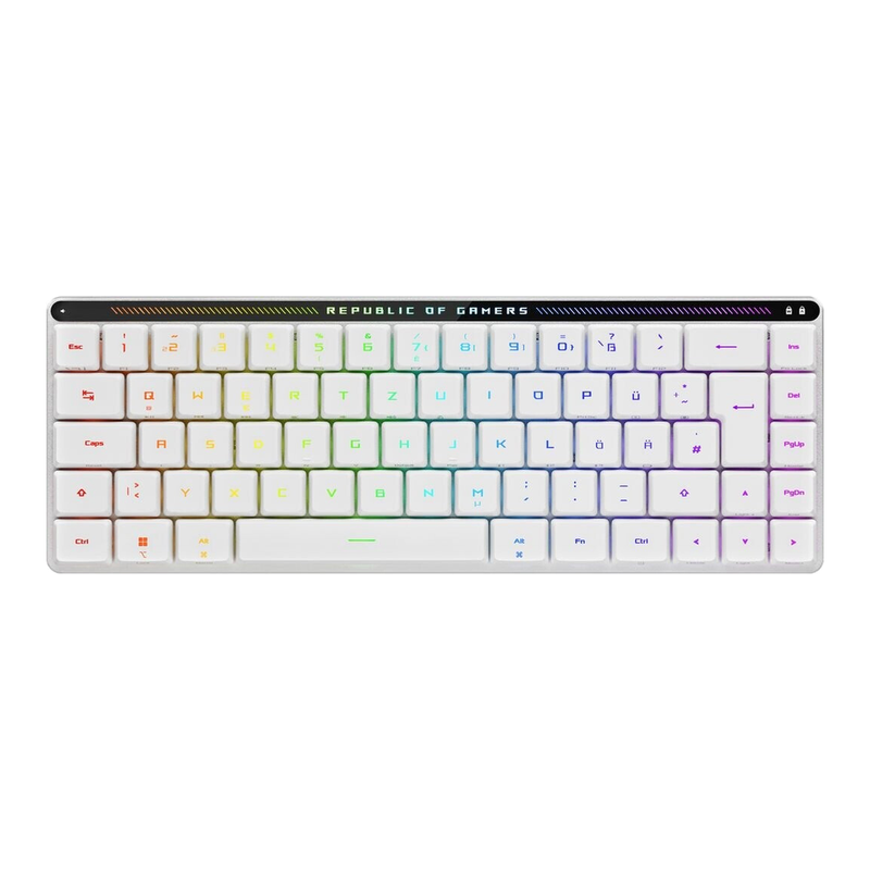 ASUS ROG Falchion RX Low Profile Tastatur Gaming USB + RF Wireless + Bluetooth Weiß