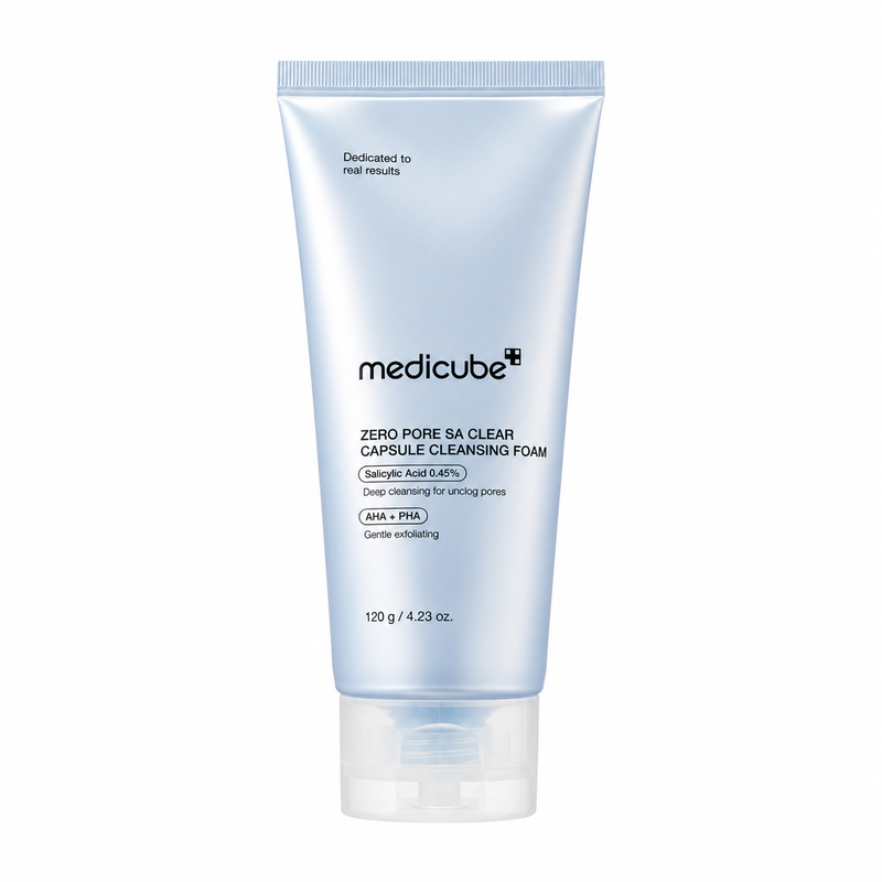 Medicube Zero Pore Clearing Capsule Gesichtsreinigungsschaum mit Exosom-Mikrokapseln und AHA BHA PHA Säuren 120 g