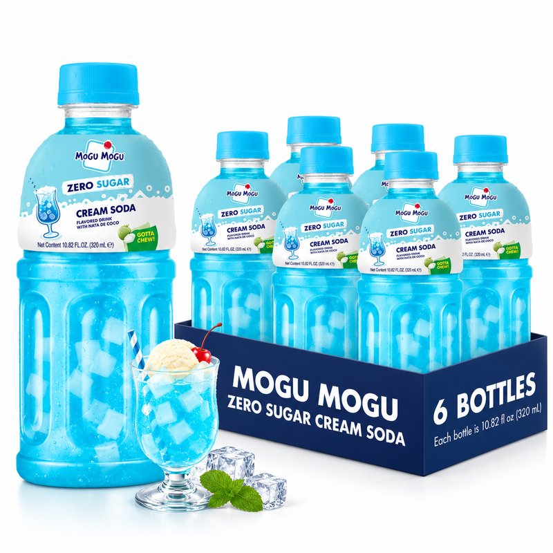 Mogu Mogu Saveur cream soda Zéro sucre 320 ml * 6