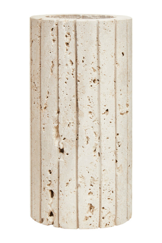 Vase Tibor Travertine Cream