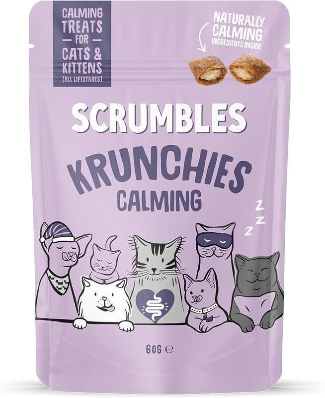 Scrumbles Cat Treats Calming Krunchies 60G