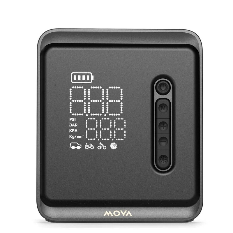 MOVA MAP001 Tragbare kabellose Luftpumpe 120 W, für Autos und Fahrräder, Grau