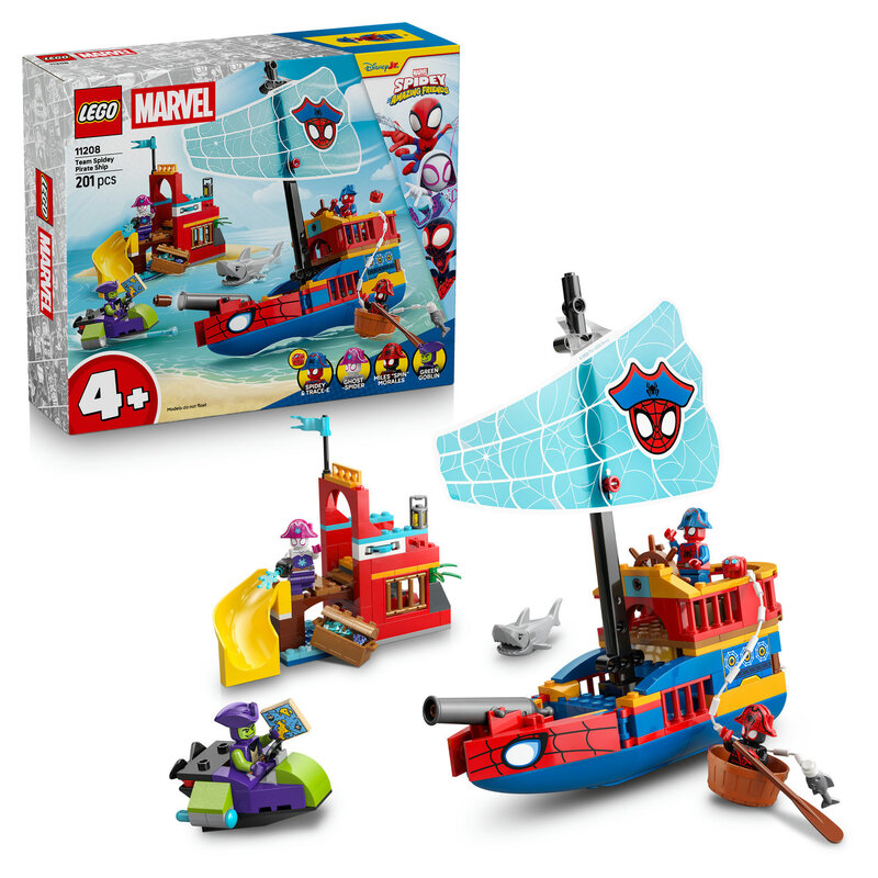 LEGO Marvel Spidey & His Amazing Friends 11208 Team Spidey Piratenschiff