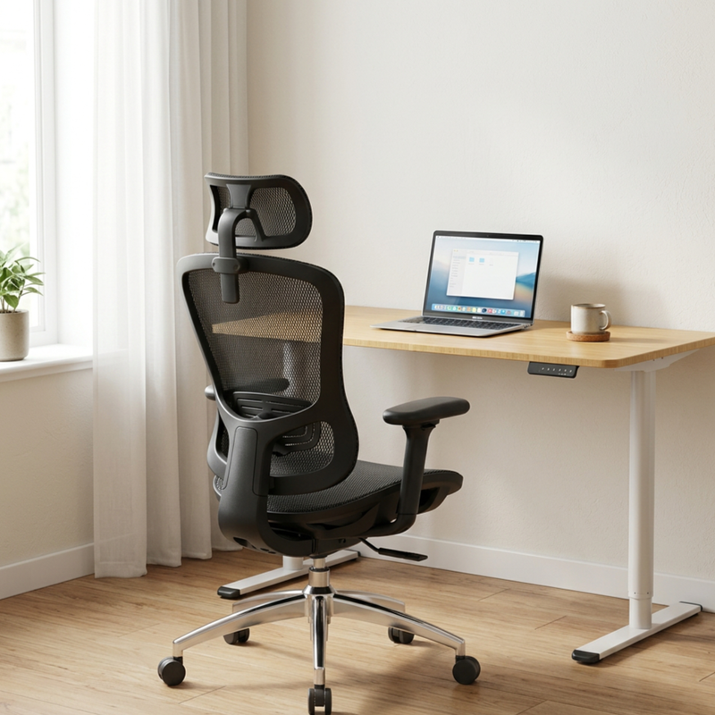 SIHOO 【Summer Deal】Sihoo C300 Office Chair + Loctek Ergonomic Standing Desk