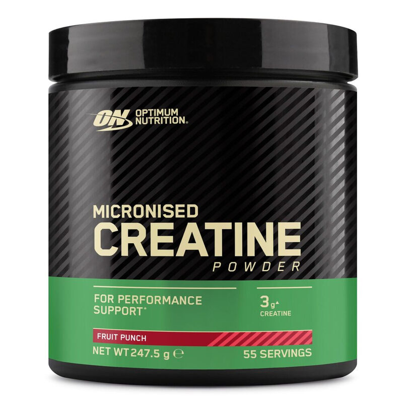 Optimum Nutrition Geschmackvolles, mikronisiertes Kreatinpulver - 247,5 g - Fruchtpunsch
