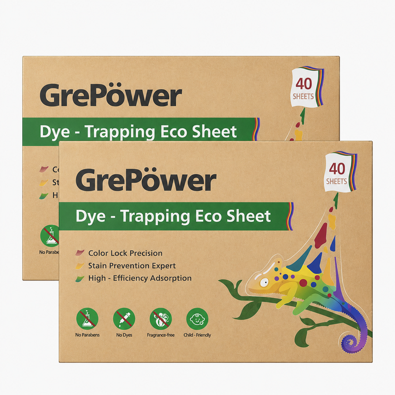 Colour Catcher Sheets Stock-Up Bundle: GrePower Colour Catcher Sheets for Mixed Colour Washes, 80 Sheets (40 Sheets x 2 Packs)