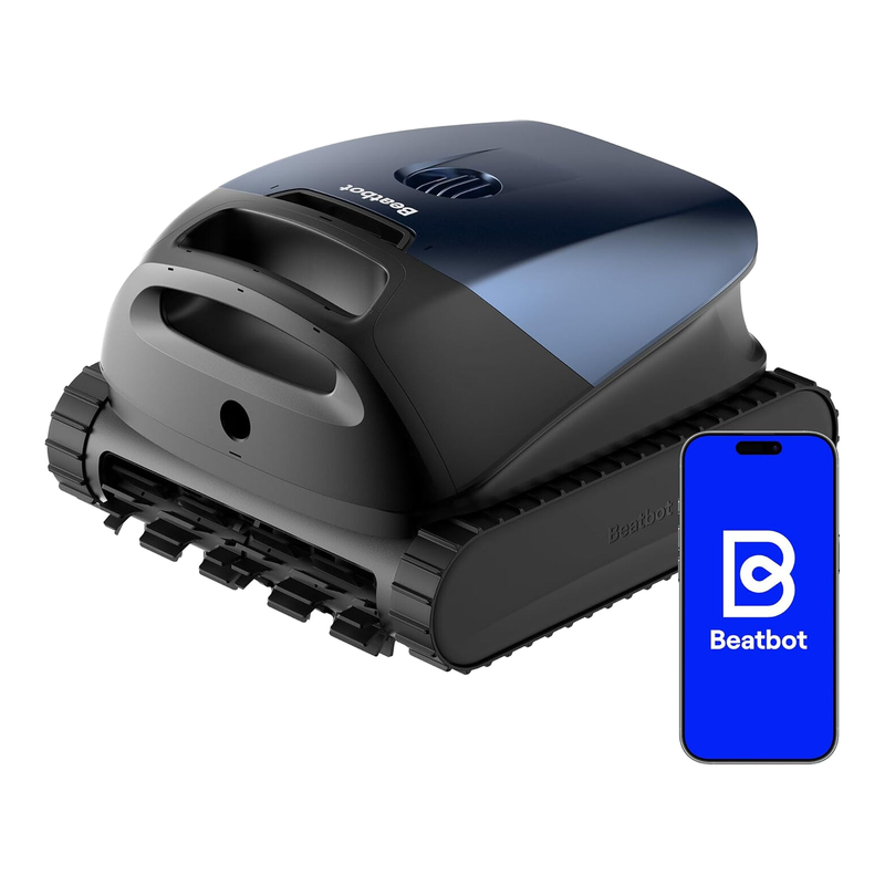 [Nouvel Arrivage] Beatbot M10 Version Joybuy Robot de Piscine Sans Fil — Fond/Parois/Ligne d'Eau/Plages Sous-marines, Aspiration 25 700 L/h, Stationnement Intelligent sur la Ligne d'Eau, Capacité de Filtre 5 L, Autonomie 300 min, Bleu Profond