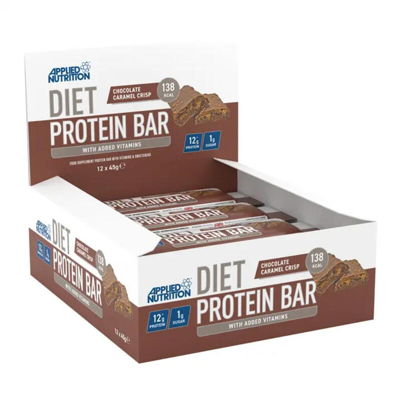 Diet Protein Bar Caramel Crispy - 12 x 45 g