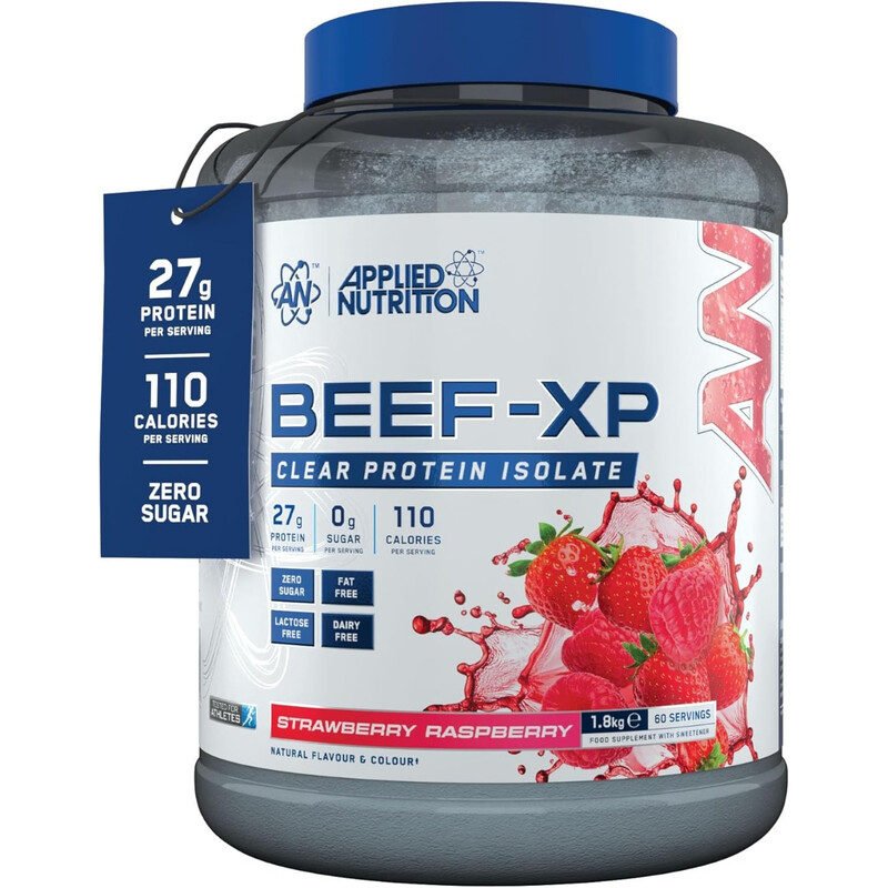 Applied Nutrition Beef-Xp Beef Protein Nutrition Powder Strawberry & Raspberry Flavour - 1.8Kg