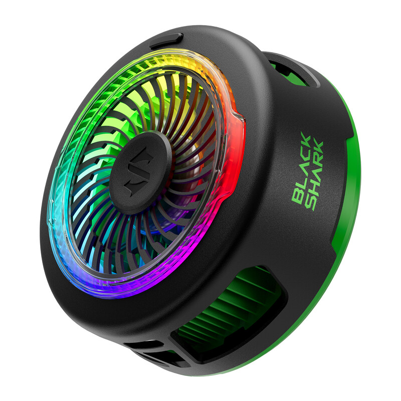 Black Shark FunCooler 6 magnetische telefoonkoeler voor gaming, draagbare mobiele telefoonkoelventilator met RGB-verlichting, app-gestuurde radiatorkoeler voor iPhone Magnetic-serie/iPad (Zwart)