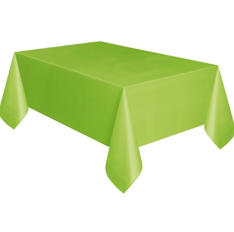 Unique Plastic Table Cover, Green, 1.37 x 2.74m