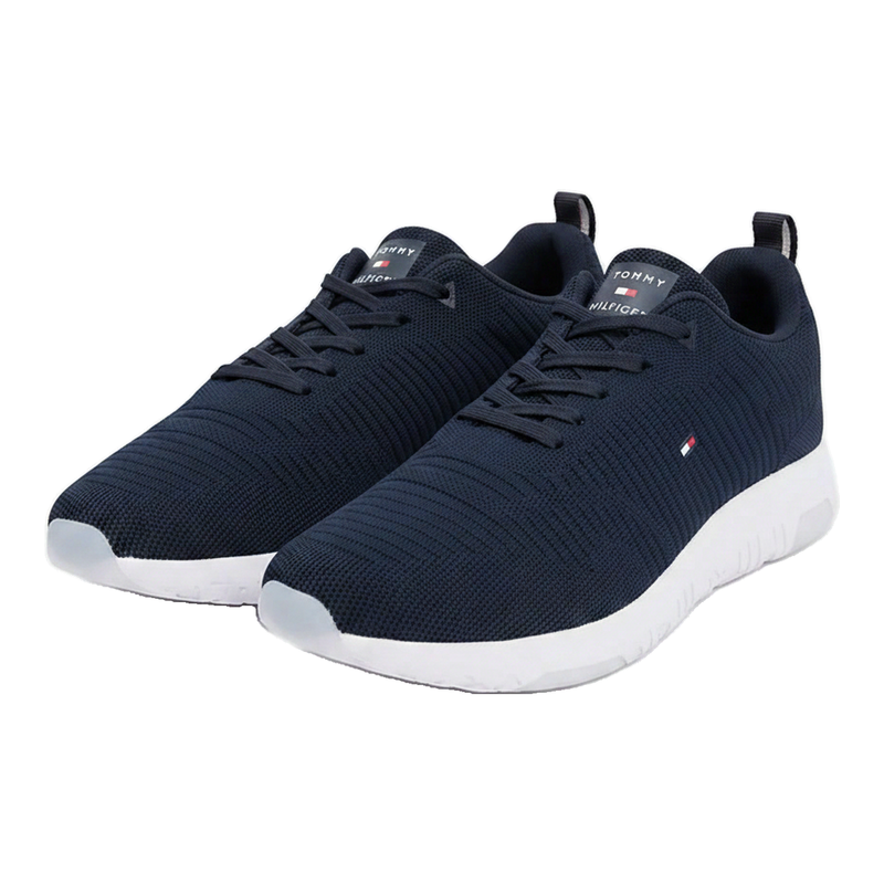 Tommy Hilfiger Corporate gebreide rib runner, woestijnblauw, heren 44