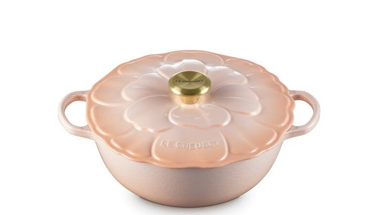 Le Creuset La Marmite Blume aus Gusseisen 26cm 4.1L Peche