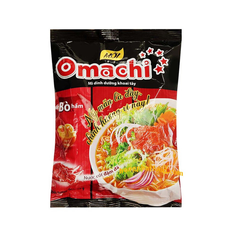 Omachi Instant-Kartoffelnudeln geschmortes Rindfleisch 79 g
