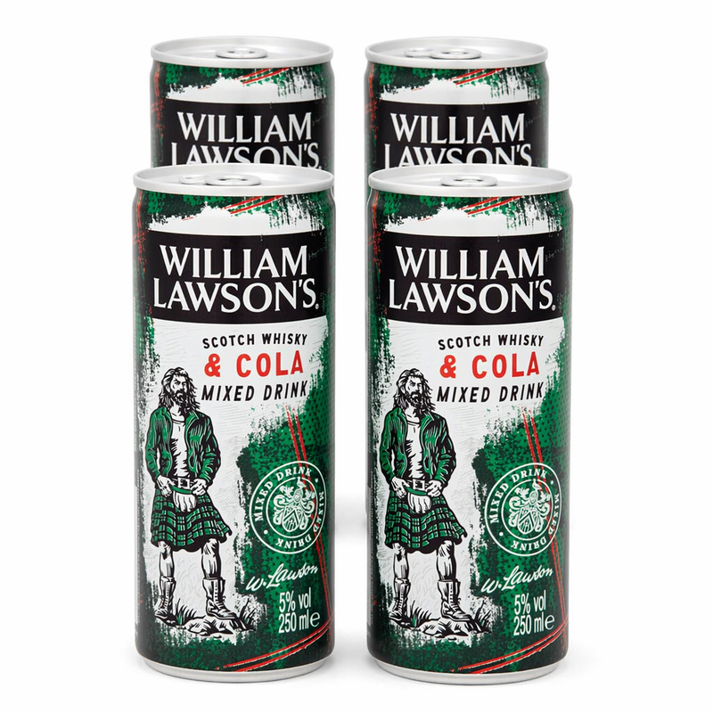 William Lawson's & Cola 5,0 % – 4 x 250 ml