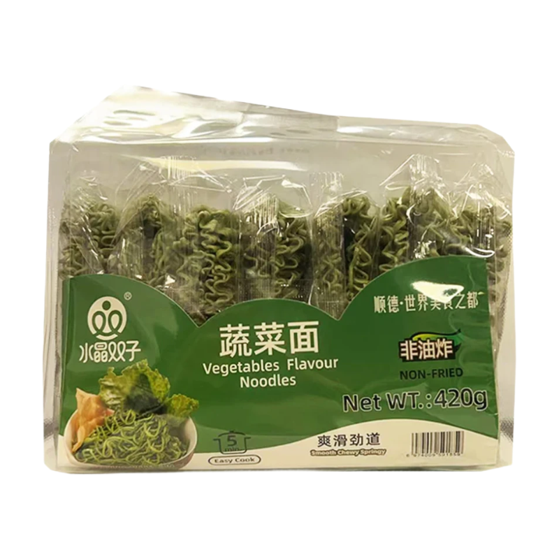 Shuijing Shuangzi Vegetable Flavour Noodles 420g