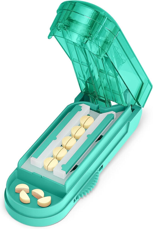 Pill Cutter Splitter for Small and Tiny Pills, Professional Adjustable Pill Cutter wi