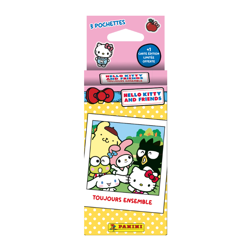 Carte à collectionner Panini Hello Kitty & Friends Blister 3 pochettes + 1 carte édition limitée