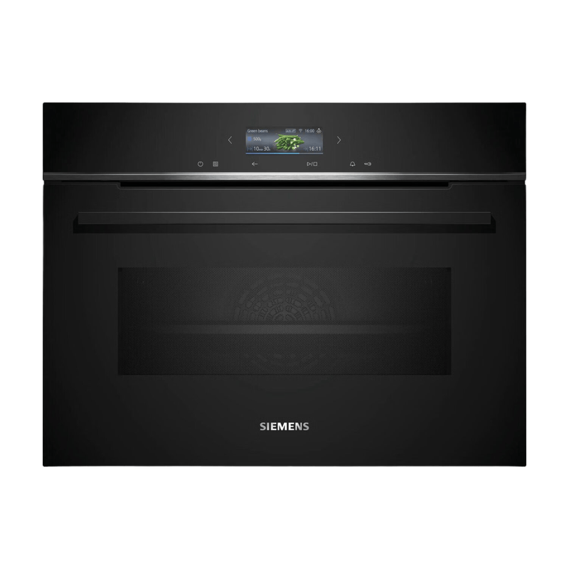 Siemens CM776GKB1 iQ700 Compacte oven met magnetron 60 x 45 cm Zwart