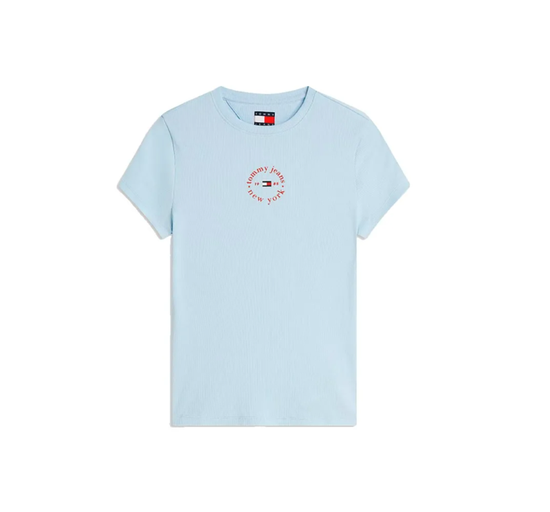 Tommy Hilfiger Jeans Playera Slim Para Mujer - Kingly Blue