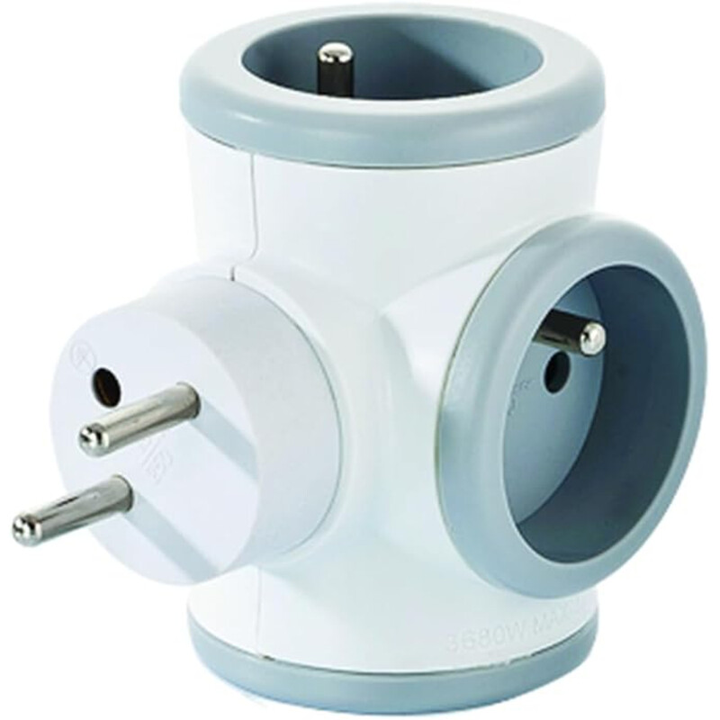 Bloc prise Triplite 3x16A WATT&CO Tête rotative 180° 3 prises Intérieur - vue 5