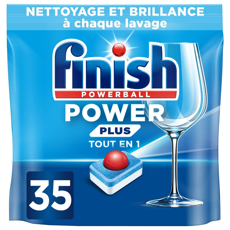 Tablettes Lave vaisselle Power Plus Powerball Finish Le Pack De 35 Tablettes - vue 2