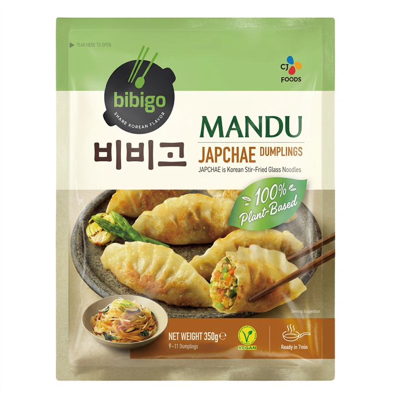 Bibigo Japchae Vegan Mandu 350g Japchae