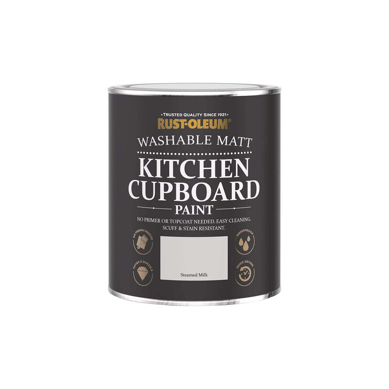 Rust-Oleum Matt Kitchen Cupboard Paint Steamed Milk 750ml