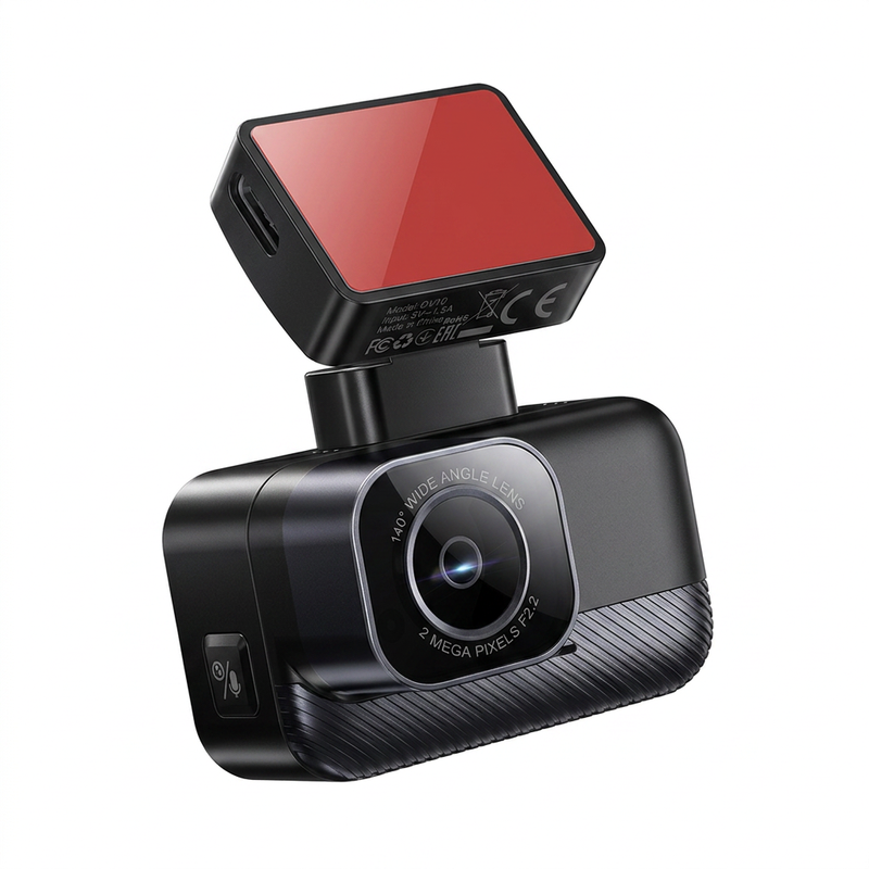 DV10 1.47-Inch Mini Screen Dash Cam 1080P WiFi 2MP 140° Wide Angle - Black
