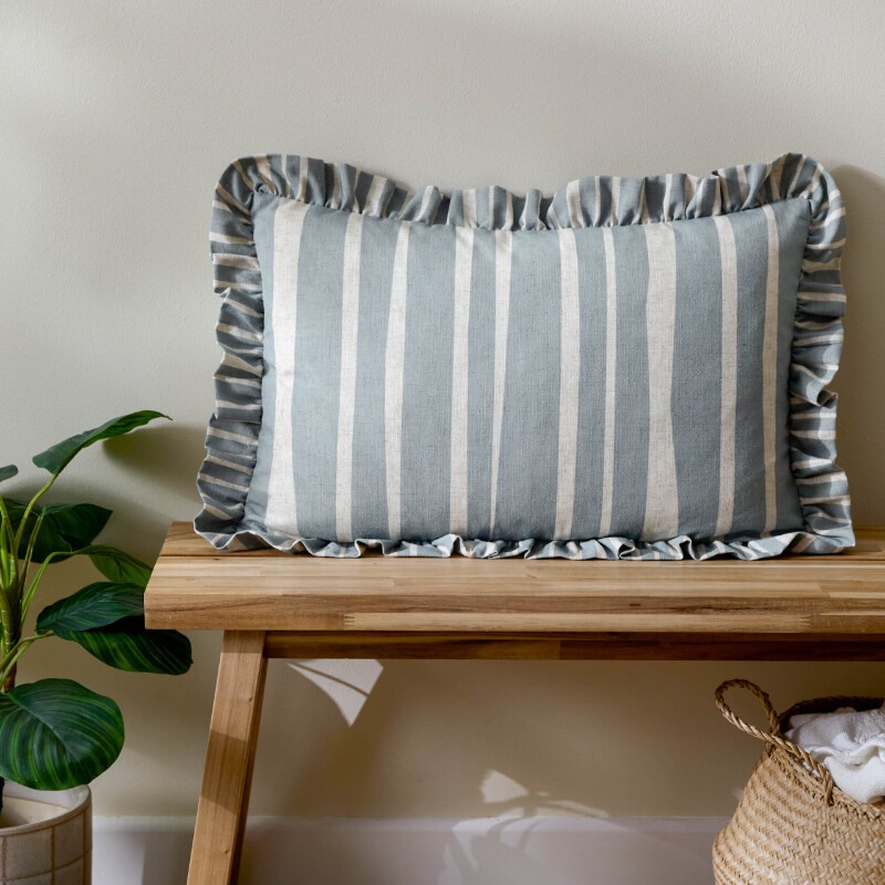 Cushion Camron Stripe Rectangle Blue 46x60cm