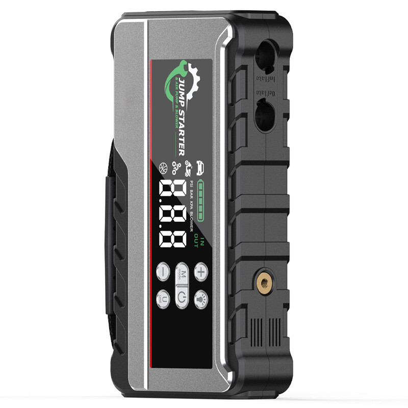Porbi X11 Starthilfe mit Luftkompressor 3000A Tragbare Auto-Starthilfe, 24800mAh Batterie-Booster & 150PSI Reifenfüller, PD65W Schnelllade-Powerbank für Laptop, 12V Benzin- & Dieselfahrzeuge, SUV, Transporter & Motorrad