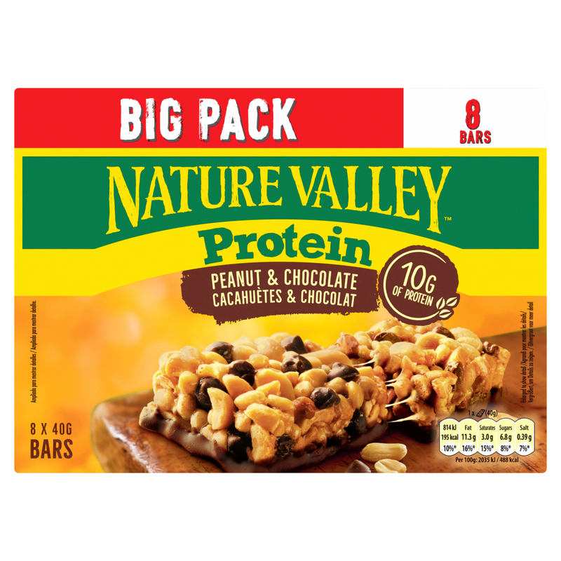 Protein Peanut & Chocolate Cereal Bars 8 x 40g