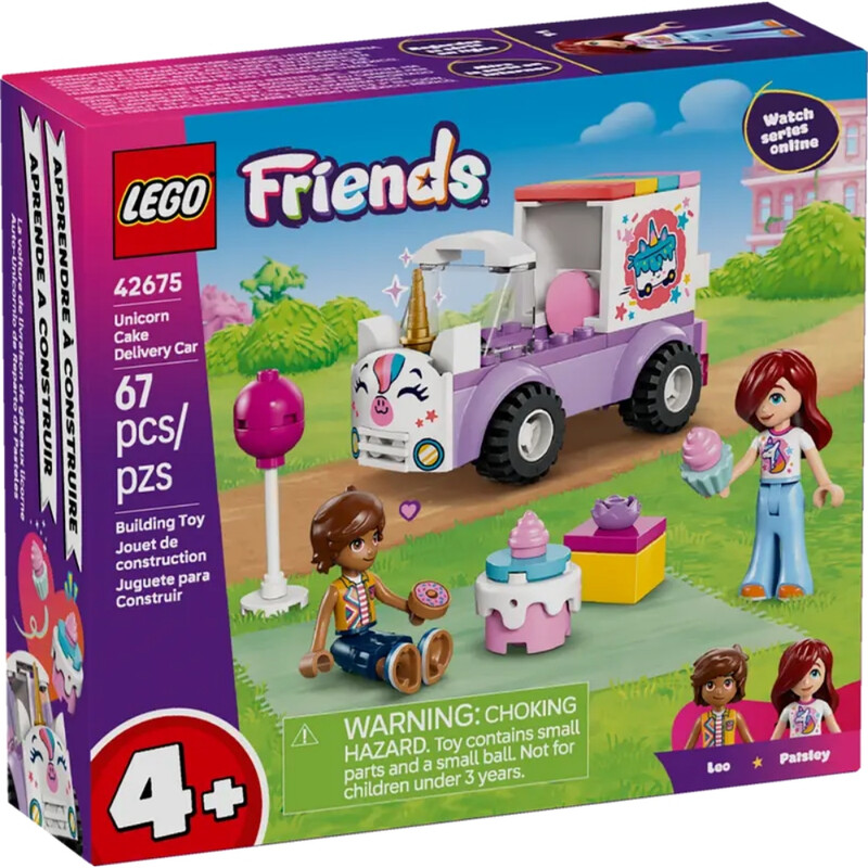 Friends 42675 Unicorn Cake Delivery Car