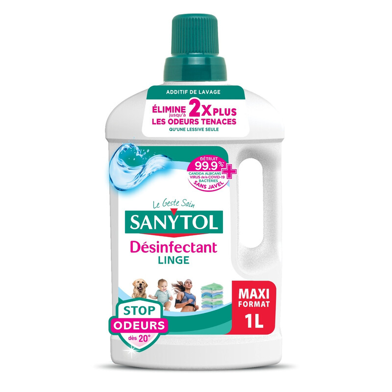 Désinfectant Linge Anti odeurs Parfum Fraîcheur Active Sanytol Le Bidon De - vue 2