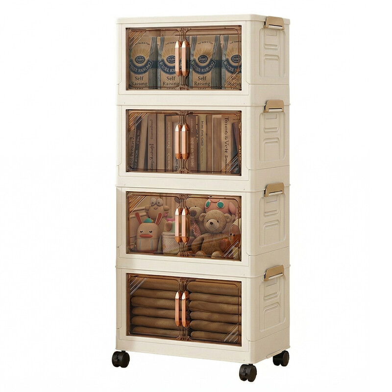 Folding storage cabinet 45CM-4 floors
