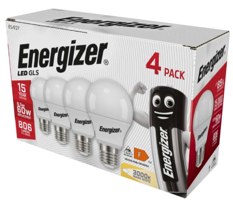 Light Bulbs LED Globe Frosted E27 Warm White 60W Non-Dimmable 4 Pack
