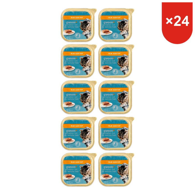 g'woon Pâté de poulet de luxe 85 g * 24