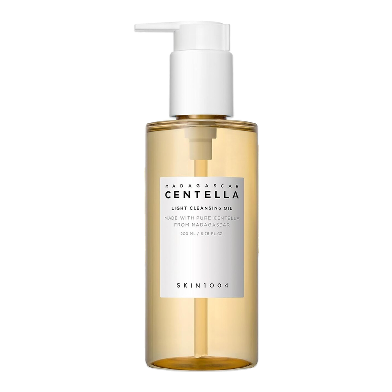 SKIN1004 Madagascar Centella licht reinigingsolie 6,76 fl. oz, 200 ml | Milde olie-reiniger voor het gezicht, Koreaanse gezichtsreiniger, dubbele reiniging | Milde olie-reiniger voor diepe reiniging, dagelijkse make-up remover, gezichtsreiniger met Madaga