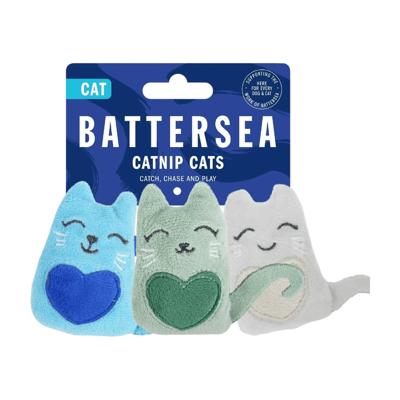 Rosewood Battersea Pack of 3 Cat Toys Catnip-Infused for All Breeds