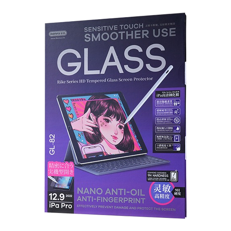 Remax Rike Series Hd Tempered Glass Screen Protector Gl-82 For Ipad Pro 12.9