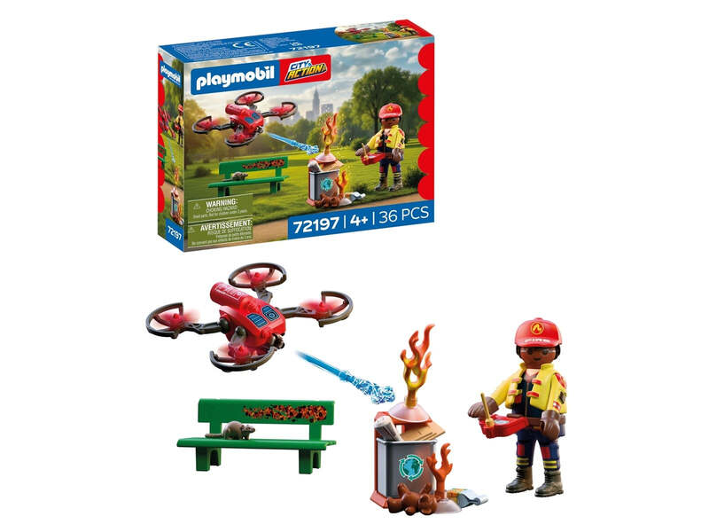 PLAYMOBIL Feuerwehr-Löschdrohne