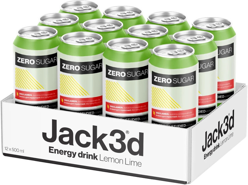 Jack3d Energy – 12 x 500 ml – Citron citron vert